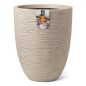 Capi Vaso Elegante Basso Waste Rib 46x58 cm Beige Terrazzo Capi Vaso Elegante Basso Waste Rib 46x58 cm Beige Terrazzo