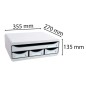 Exacompta Set Cassetti Scrivania Toolbox con 4 Cassetti Grigio Chiaro Exacompta Set Cassetti Scrivania Toolbox con 4 Cassetti Grigio Chiaro