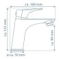SCHÜTTE Miscelatore per Lavabo BOSTON Nero Opaco SCHÜTTE Miscelatore per Lavabo BOSTON Nero Opaco