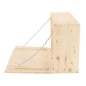 Esschert Design Mobile Bar a Muro con Mensola Ribaltabile M Naturale Esschert Design Mobile Bar a Muro con Mensola Ribaltabile M Naturale