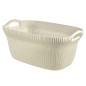 Curver Cesto Portabiancheria Knit 40 L Bianco Crema Curver Cesto Portabiancheria Knit 40 L Bianco Crema