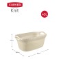 Curver Cesto Portabiancheria Knit 40 L Bianco Crema Curver Cesto Portabiancheria Knit 40 L Bianco Crema