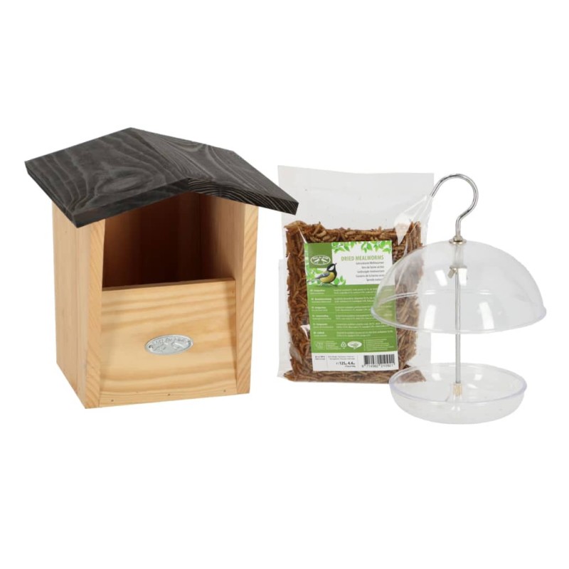 Esschert Design Set Completo Mangiatoia per Pettirossi Esschert Design Set Completo Mangiatoia per Pettirossi