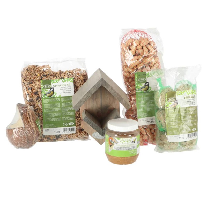 Esschert Design Set Completo di Mangiatoie per Uccelli L Esschert Design Set Completo di Mangiatoie per Uccelli L