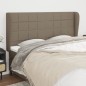 Testiera ad Orecchio Tortora 163x23x118/128 cm in Tessuto Testiera ad Orecchio Tortora 163x23x118/128 cm in Tessuto