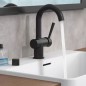 SCHÜTTE Miscelatore Lavabo CORNWALL con Maniglia Laterale Nero Opaco SCHÜTTE Miscelatore Lavabo CORNWALL con Maniglia Laterale Nero Opaco