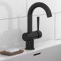 SCHÜTTE Miscelatore Lavabo CORNWALL con Maniglia Laterale Nero Opaco SCHÜTTE Miscelatore Lavabo CORNWALL con Maniglia Laterale Nero Opaco