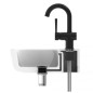 SCHÜTTE Miscelatore Lavabo CORNWALL con Maniglia Laterale Nero Opaco SCHÜTTE Miscelatore Lavabo CORNWALL con Maniglia Laterale Nero Opaco