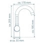 SCHÜTTE Miscelatore Lavabo CORNWALL con Maniglia Laterale Nero Opaco SCHÜTTE Miscelatore Lavabo CORNWALL con Maniglia Laterale Nero Opaco