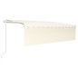 vidaXL Tenda Retrattile Automatica con Parasole 5x3 m Crema vidaXL Tenda Retrattile Automatica con Parasole 5x3 m Crema