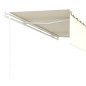 vidaXL Tenda Retrattile Automatica con Parasole 5x3 m Crema vidaXL Tenda Retrattile Automatica con Parasole 5x3 m Crema