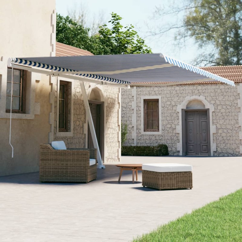 vidaXL Tenda Retrattile Automatica 500x300 cm Arancione Marrone vidaXL Tenda Retrattile Automatica 500x300 cm Arancione Marrone