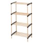 Storage solutions Scarpiera con 4 Ripiani in Legno 49x28x92,5 cm Storage solutions Scarpiera con 4 Ripiani in Legno 49x28x92,5 cm