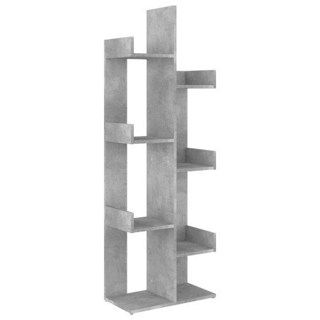 vidaXL Libreria Grigio Cemento 48x25,5x140 cm in Truciolato
