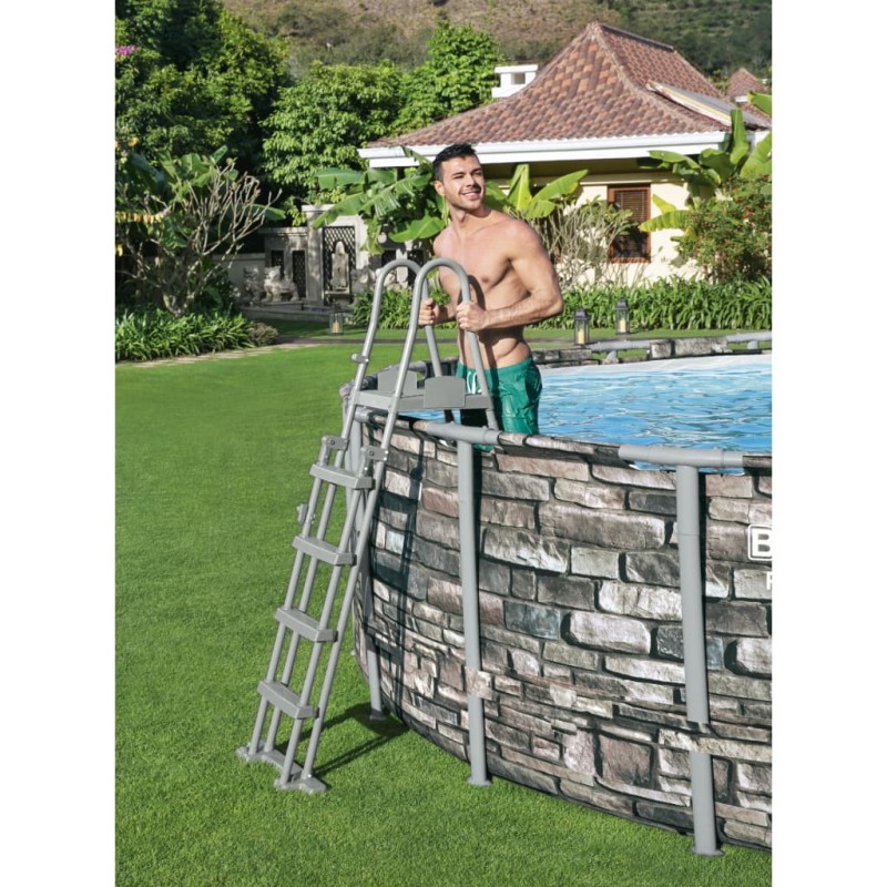 Bestway Scaletta Sicurezza per Piscina a 4 Gradini Flowclear 132 cm Bestway Scaletta Sicurezza per Piscina a 4 Gradini Flowclear 132 cm