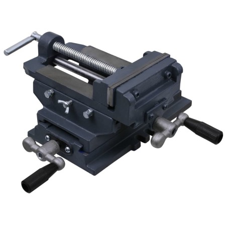 vidaXL Morsa Manuale a Slitta Trasversale per Trapano a Colonna 127 mm