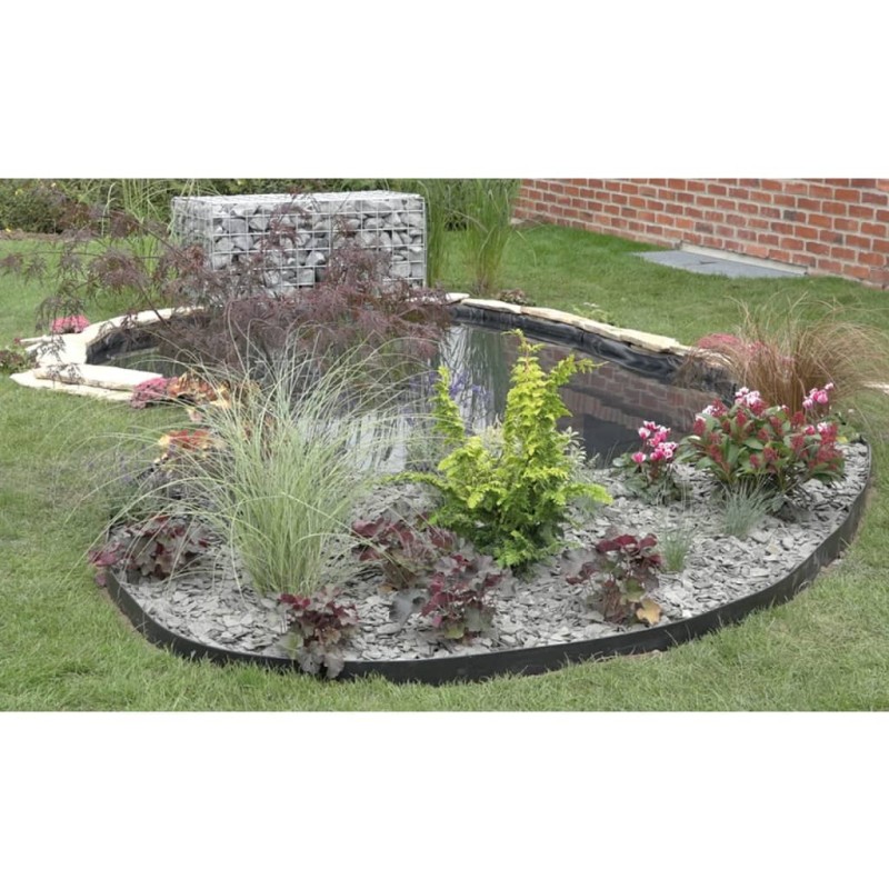 Nature Bordatura da Giardino 14 cm x 10 m 7 mm Nera Nature Bordatura da Giardino 14 cm x 10 m 7 mm Nera
