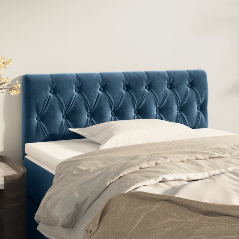 vidaXL Testiera Blu scuro 90x7x78/88 cm in Tessuto vidaXL Testiera Blu scuro 90x7x78/88 cm in Tessuto