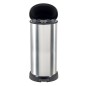 Curver Pattumiera a Pedale Deco Forma a D 40 L Argento Curver Pattumiera a Pedale Deco Forma a D 40 L Argento