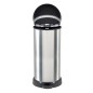 Curver Pattumiera a Pedale Deco Forma a D 40 L Argento Curver Pattumiera a Pedale Deco Forma a D 40 L Argento
