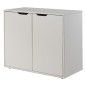 Vipack Armadietto Pino con 2 Ante in Legno Bianco