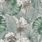 DUTCH WALLCOVERINGS Carta da Parati Eden Grigio e Verde Chiaro DUTCH WALLCOVERINGS Carta da Parati Eden Grigio e Verde Chiaro