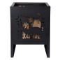 Esschert Design Braciere Quadrato con Fantasia Cervo Esschert Design Braciere Quadrato con Fantasia Cervo
