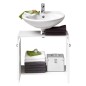 FMD Armadietto da Bagno Sottolavabo 63,7x28,1x55 cm Bianco FMD Armadietto da Bagno Sottolavabo 63,7x28,1x55 cm Bianco