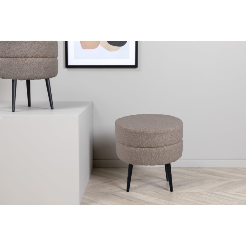 Venture Home Pouf Pot 40x40x40 cm Pelliccia Beige e Nero Venture Home Pouf Pot 40x40x40 cm Pelliccia Beige e Nero