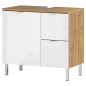 Germania Mobile Sottolavabo GW-Mauresa 60x34x56 cm Bianco e Rovere Germania Mobile Sottolavabo GW-Mauresa 60x34x56 cm Bianco e Rovere