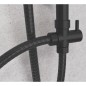 SCHÜTTE Set Soffione Doccia MALLORCA Nero Opaco SCHÜTTE Set Soffione Doccia MALLORCA Nero Opaco
