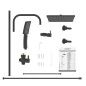 SCHÜTTE Set Soffione Doccia MALLORCA Nero Opaco SCHÜTTE Set Soffione Doccia MALLORCA Nero Opaco