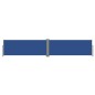 Tenda da Sole Laterale Retrattile Blu 117x600 cm Tenda da Sole Laterale Retrattile Blu 117x600 cm