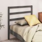 Testiera per Letto Grigia 96x4x100 cm in Legno Massello di Pino Testiera per Letto Grigia 96x4x100 cm in Legno Massello di Pino