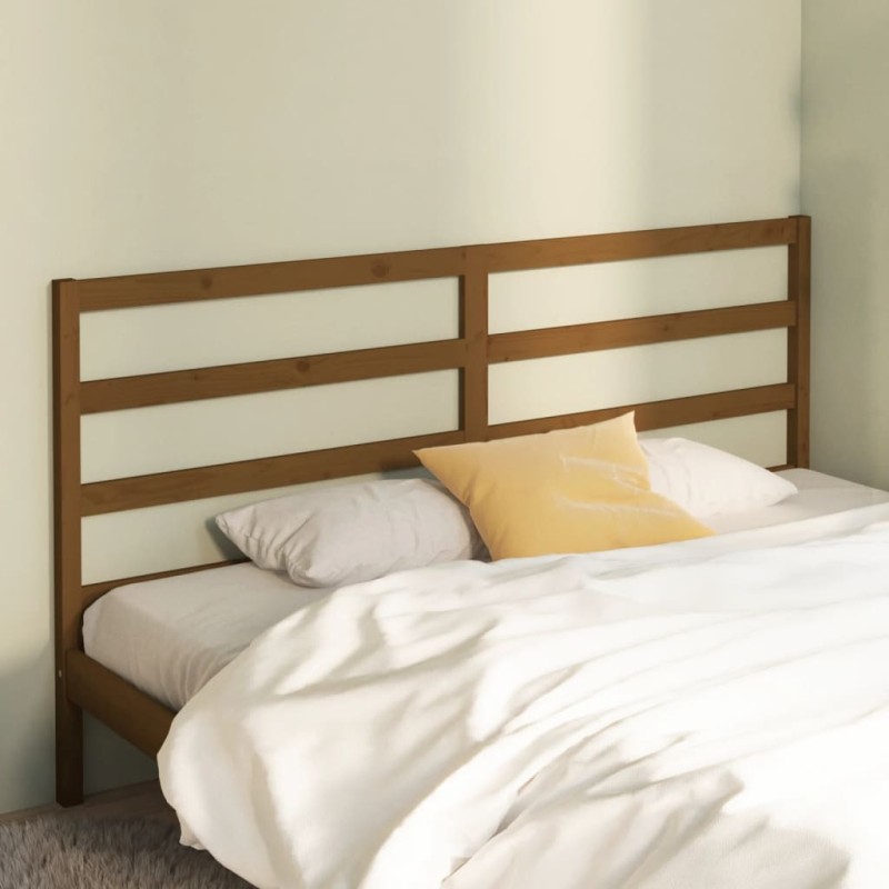 Testiera per Letto Miele 206x4x100 cm in Legno Massello di Pino Testiera per Letto Miele 206x4x100 cm in Legno Massello di Pino