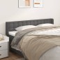 Testiera ad Orecchio Grigia 183x16x78/88 cm in Similpelle Testiera ad Orecchio Grigia 183x16x78/88 cm in Similpelle