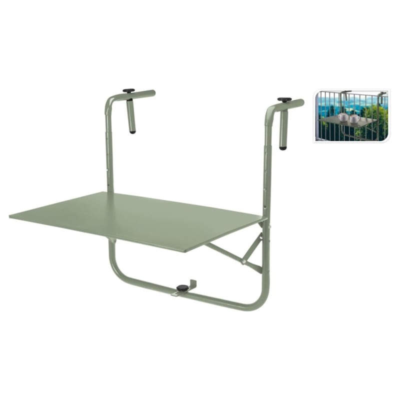 ProGarden Tavolino da Balcone Verde Chiaro Opaco ProGarden Tavolino da Balcone Verde Chiaro Opaco