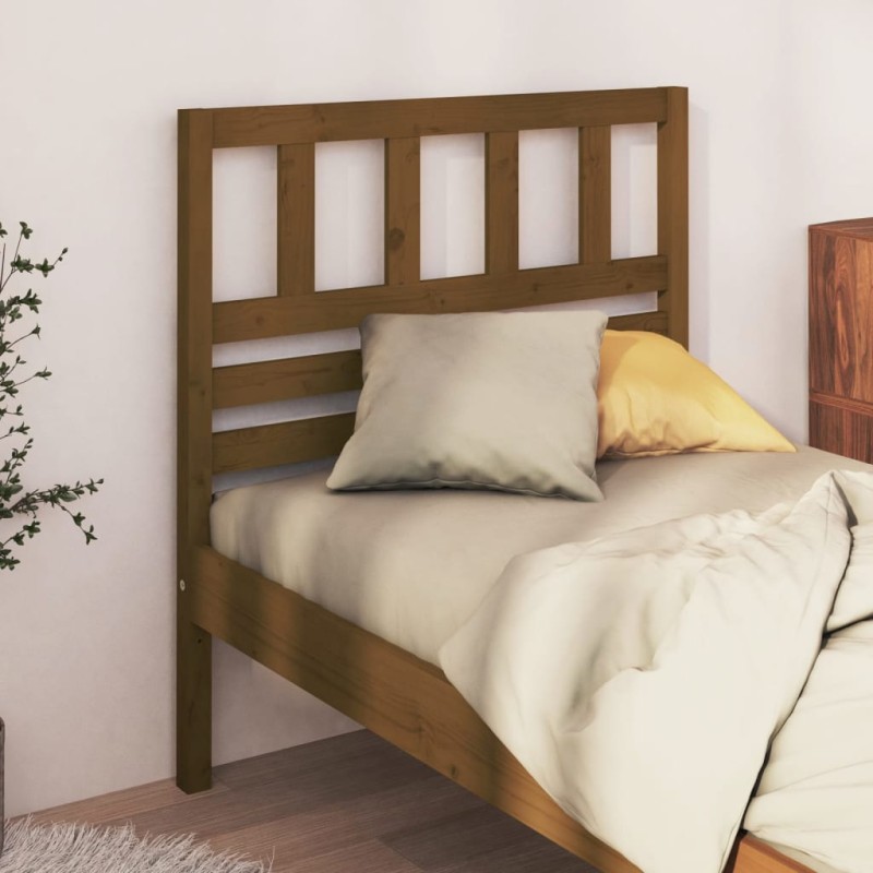 Testiera per Letto Miele 81x4x100 cm in Legno di Pino Testiera per Letto Miele 81x4x100 cm in Legno di Pino