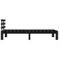 vidaXL Giroletto in Legno Massello Nero 75x190 cm Small Single vidaXL Giroletto in Legno Massello Nero 75x190 cm Small Single