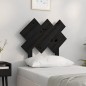 Testiera per Letto Nera 72,5x3x81 cm in Legno Massello di Pino Testiera per Letto Nera 72,5x3x81 cm in Legno Massello di Pino