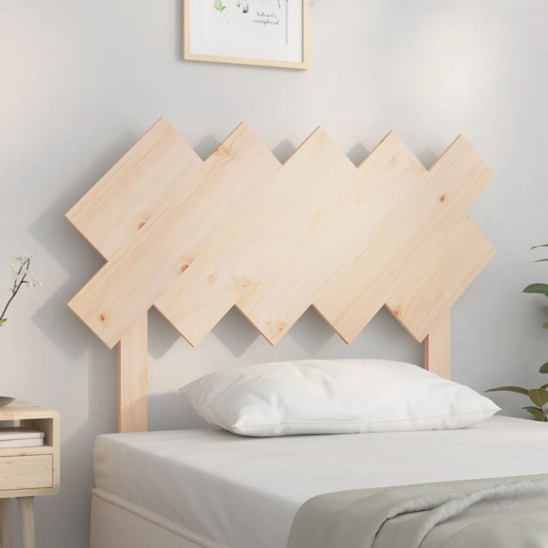 Testiera per Letto 104x3x80,5 cm in Legno Massello di Pino Testiera per Letto 104x3x80,5 cm in Legno Massello di Pino