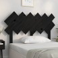 Testiera per Letto Nera122,5x3x80,5cm in Legno Massello di Pino Testiera per Letto Nera122,5x3x80,5cm in Legno Massello di Pino