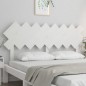 Testiera per Letto Bianca 159,5x3x80,5cm Legno Massello di Pino Testiera per Letto Bianca 159,5x3x80,5cm Legno Massello di Pino