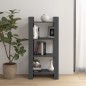 Libreria/Divisorio Grigio 60x35x125 cm Legno Massello Libreria/Divisorio Grigio 60x35x125 cm Legno Massello