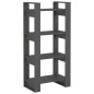 Libreria/Divisorio Grigio 60x35x125 cm Legno Massello Libreria/Divisorio Grigio 60x35x125 cm Legno Massello