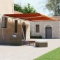 vidaXL Tenda Retrattile Automatica 400x300 cm Arancione e Marrone vidaXL Tenda Retrattile Automatica 400x300 cm Arancione e Marrone