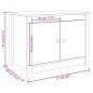 Tavolino da Salotto Miele 71x49x55 cm in Legno Massello di Pino