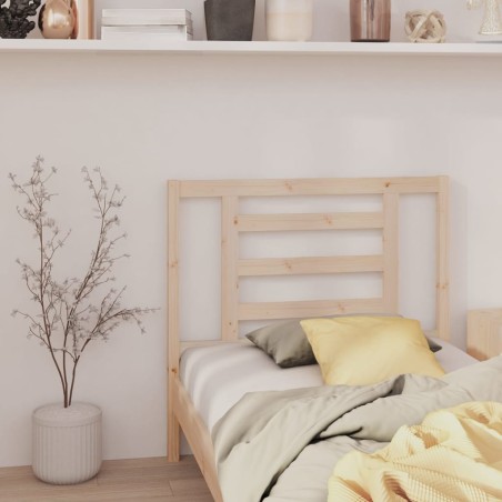 Testiera per Letto 106x4x100 cm in Legno Massello di Pino