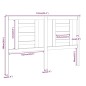 Testiera per Letto 141x4x100 cm in Legno Massello di Pino Testiera per Letto 141x4x100 cm in Legno Massello di Pino