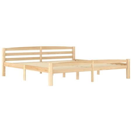 vidaXL Giroletto senza Materasso 200x200 cm in Legno Massello Pino